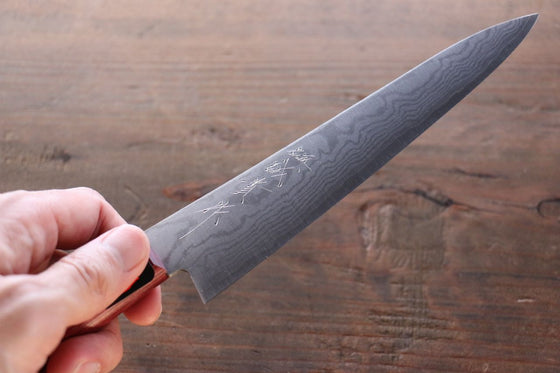 Shigeki Tanaka VG10 17 Layer Damascus Hand Forged Japanese Petty Knife 150mm - Seisuke Knife