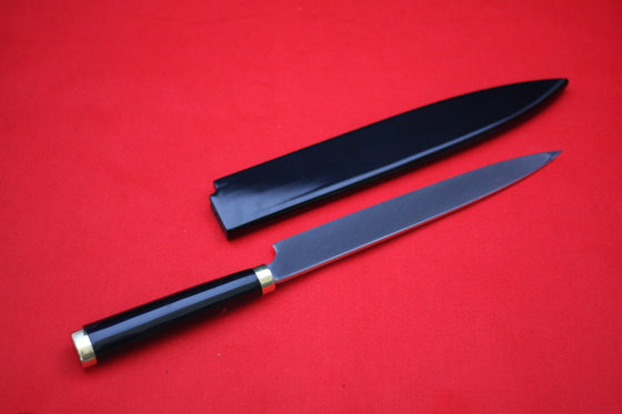Takeshi Saji Knife VG10 Yanagiba 240mm with Makie Art - Mt.Fuji & Ships - Seisuke Knife