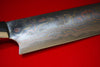 Takeshi Saji Colored Damascus Japanese Gyuto Chef Knife with Maki-e Art Two Japanese Castles 300mm - Seisuke Knife