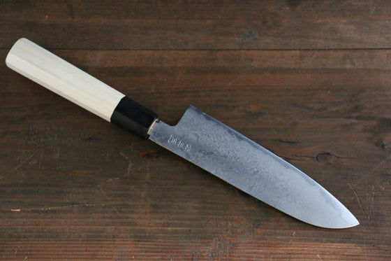 Sakai Takayuki Silver Steel No.3 Damascus Santoku 180mm - Seisuke Knife