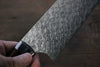 Takeshi Saji R2 Diamond Finish Japanese Santoku Kitchen Chef Knife 180mm with Ironwood Handle - Seisuke Knife